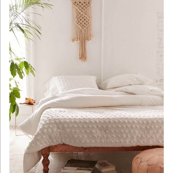 Urban Outfitters Bedding Twin Ivory Tufted Dot Duvet Set Poshmark